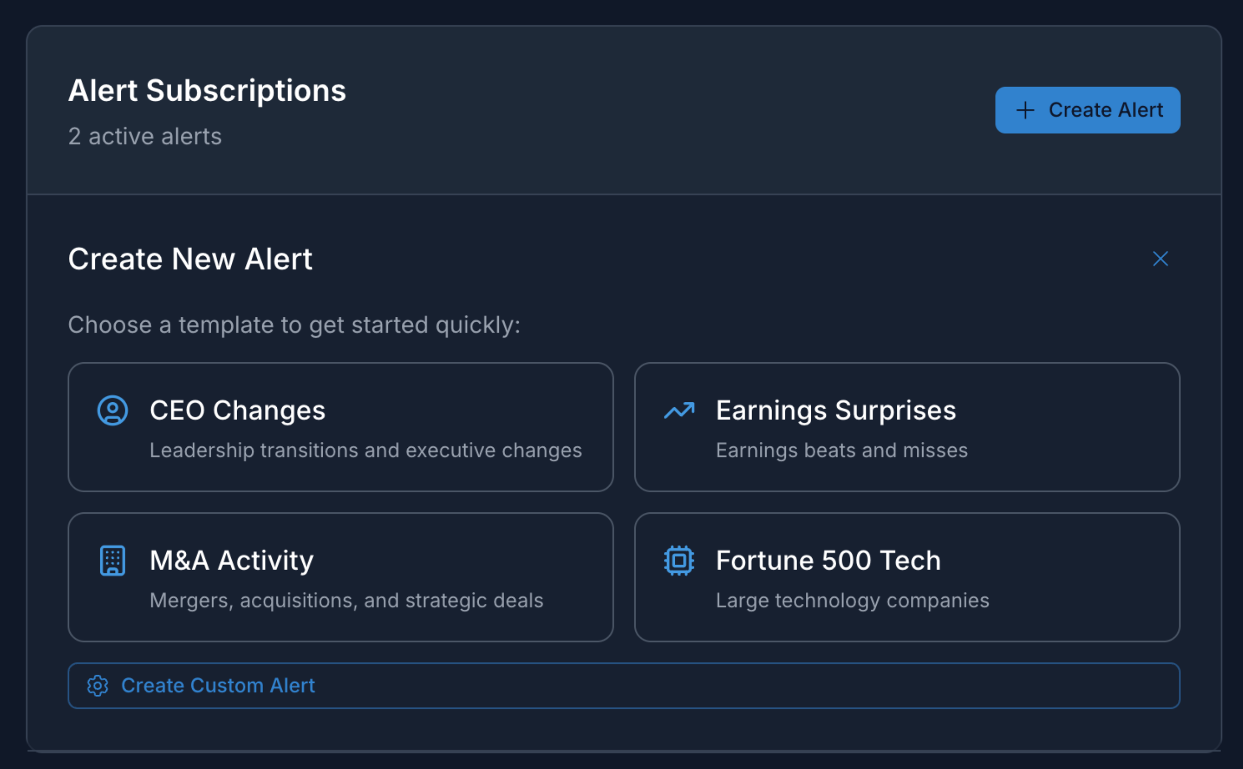 Alert Templates